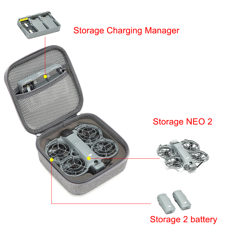 Box for DJI Neo 2 RC N3 Drone  - Drone Hard Shell Case ulasan dan harga