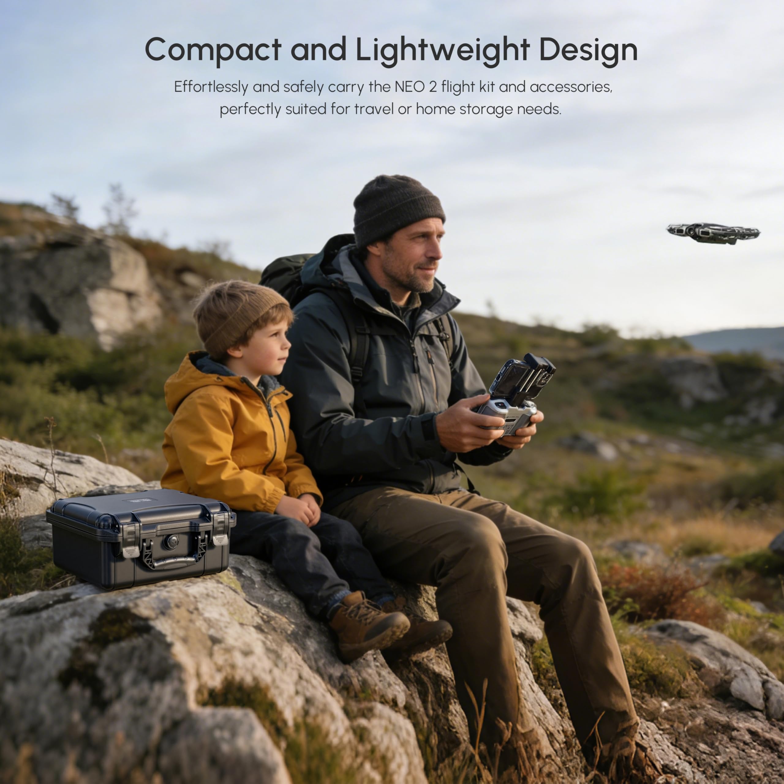 NEO 2 Case,Waterproof Hard Car - Drone Controller Hood ulasan dan harga