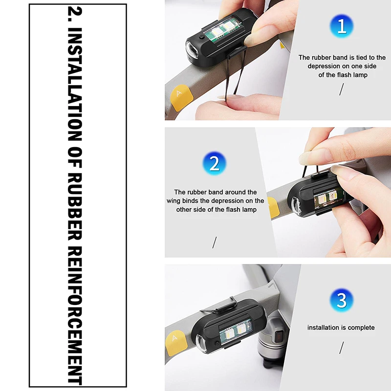 1Pcs Remote LED RGB Anti-colli - Drone Strobe Light ulasan dan harga