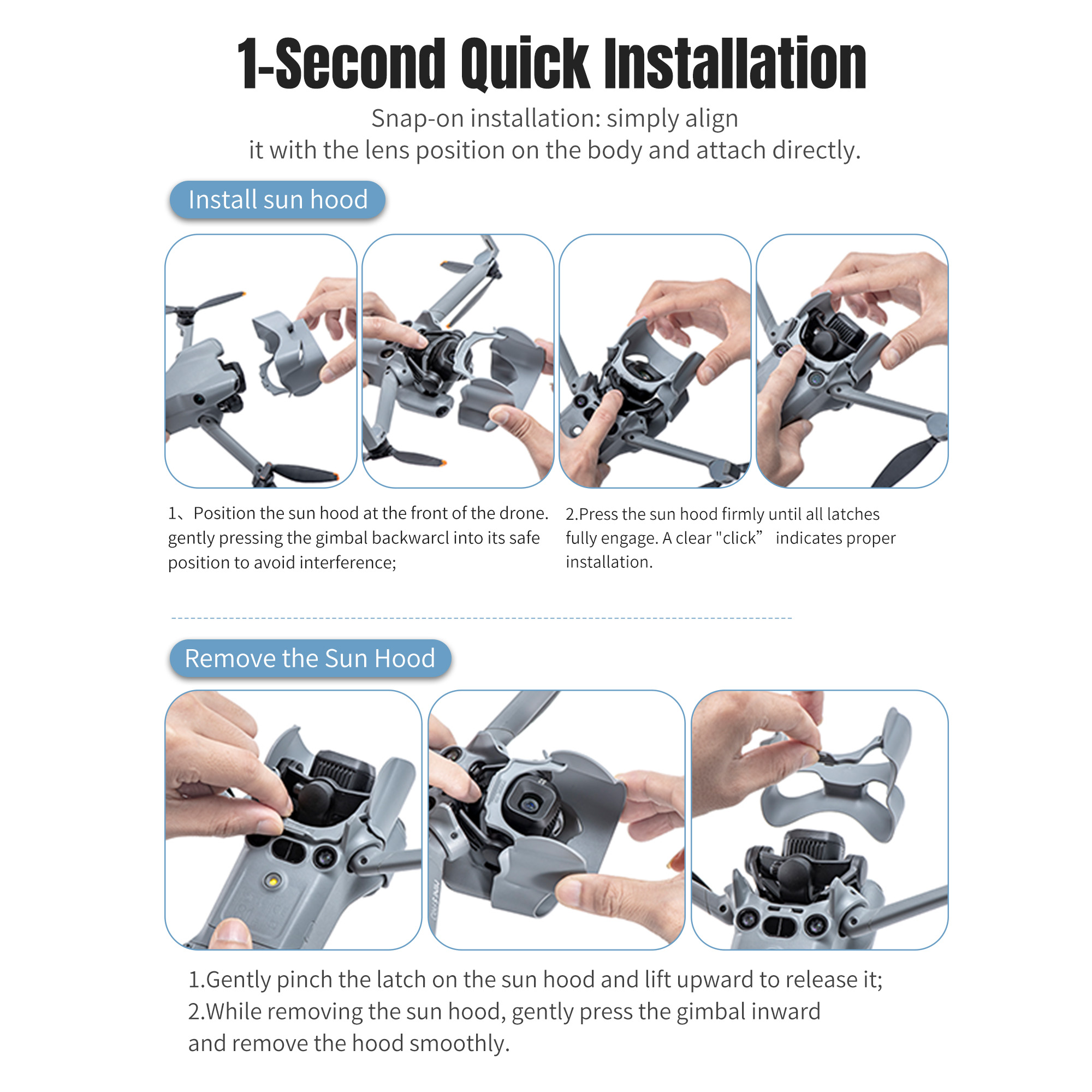 Sunshade Lens Hood For DJI Min - Drone Sun Shade ulasan dan harga