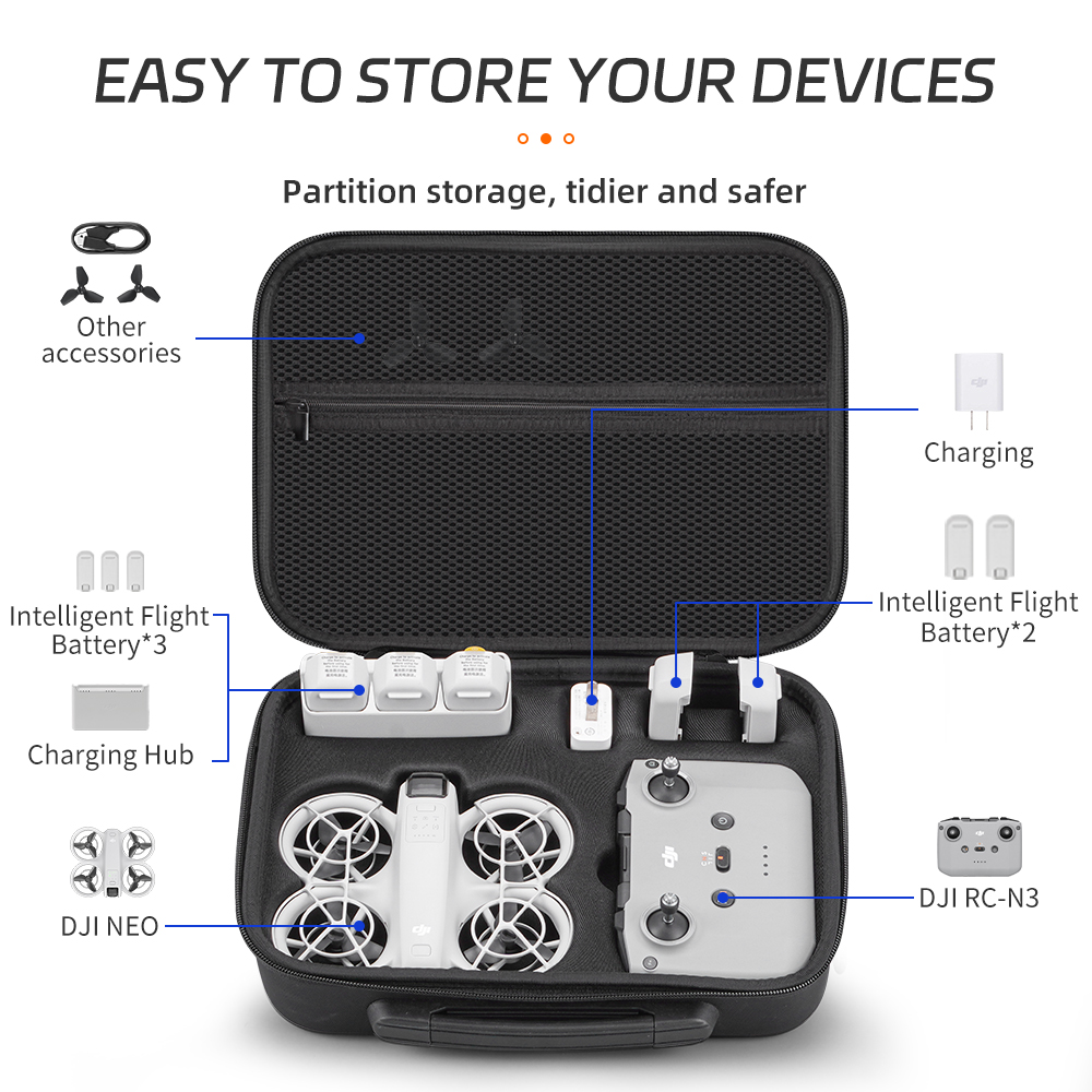 XFJI Carrying Case Compatible  - Drone Hard Shell Case ulasan dan harga
